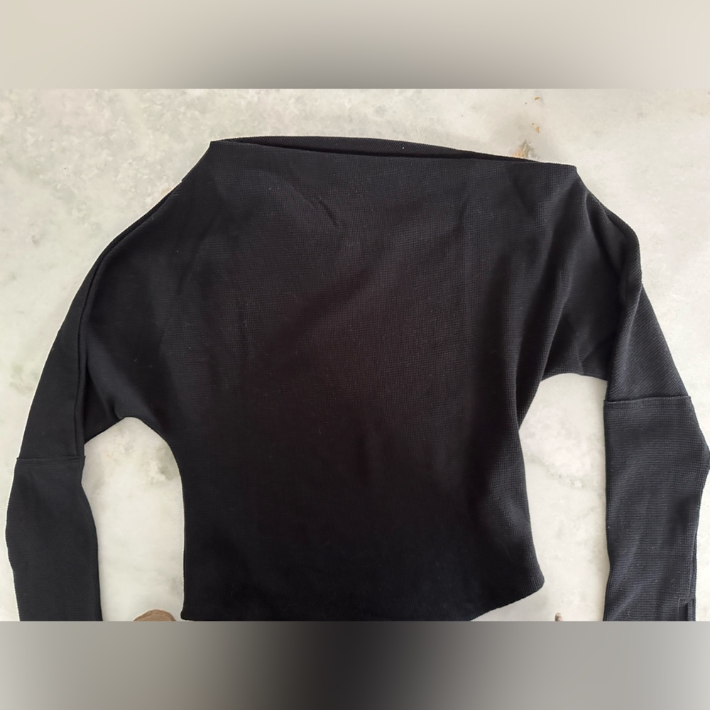 Free People Off Shoulder Top - Waffle